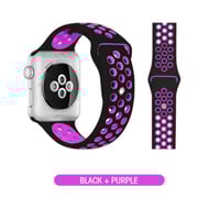 سوار رياضي اسود بنفسجي ساعة ابل Black Purple Sport...