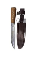 سكين جاوية مقصية بجراب جلد
