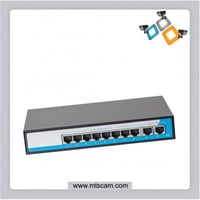 سويتش 8 منافذ POE بسرعه 10/100/1000 + 2 منفذ للربط...