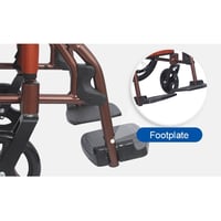 كرسي متحرك الومنيوم خفيف الوزن كفرات كبيرة