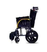 كرسي متحرك الومنيوم خفيف الوزن كفرات صغيرة