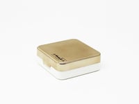 حافظة عدسات ثنائية ذهبي