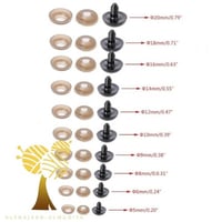 عيون دمى بالون الاسود