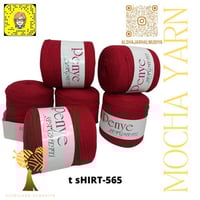 mocha yarn T SHIRT Burgundy