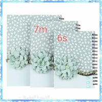 دفاتر بالون الرمادي والاخضر