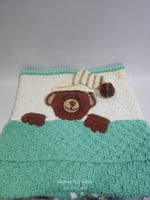 مفرش طفل بخيوط هابي بيبي