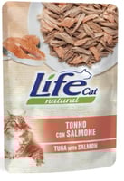 لايف كات اظرف تونة مع السلمون 70g