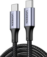 UGREEN تايب سي+تايب سي (1M) (60W) قماش