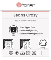يارن آرت جينز كريزي 8206