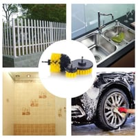 مجموعة فرش تنظيف للدريل الكهربائي 3 قطع