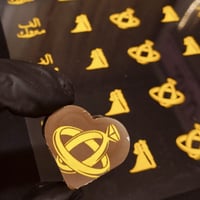 قالب كرلك مع القاعده بعمق 12مل شكل قلب .