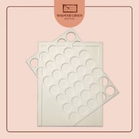 قالب دائري لطباعة الشوكولاته مقاس 3*3 سم