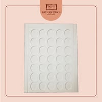 قالب بيضاوي اكريلك مقاس 3.2سم* 3.9سم (بدون قوالب س...