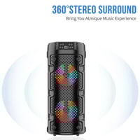 مكبر صوت بلوتوث مع إضاءة ملونة