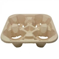 حامل اكواب 4 فتحات كرتون