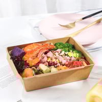 حافظة طعام 17*12*4.5 سم ورقية