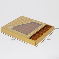 علب شوكولاتة مقسمة 36 قطعة