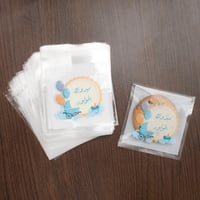 أكياس تغليف كوكيز شفافة - تصاميم متنوعة بعبارات وز...