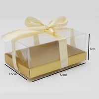 علب توزيعات شفافة