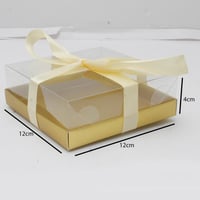 علب توزيعات شفافة