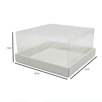 بوكس كيك بلاستيك شفاف بعدة مقاسات و الوان