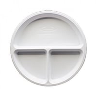 صحون بلاستيك دائراية مقسمة مقاس 22 سم