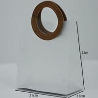 أكياس بلاستيك ثلجية بقبضة جلد دائرية بعدة الوان مق...