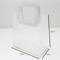 اكياس بلاستيك ثلجية بقبضة جلد مربعة بعدة الوان مقا...