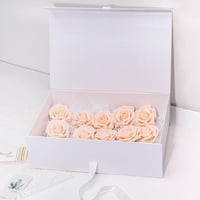 علب هدايا مقوى 31*21*10سم بشريطة