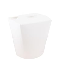 علب طعام ورقية مع غطاء بقفل علوي