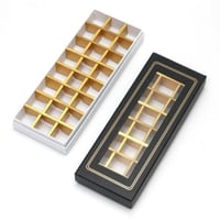 علب شوكولاتة مقسمة 24 قطعة