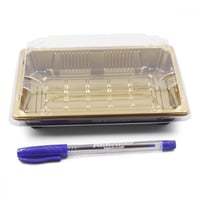 علب كيك بلاستيك سوشي مقاس 19*13*5 سم