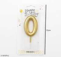 شموع ارقام ذهبي بعدة اشكال