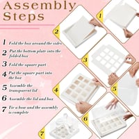 علب حلى شفافة مع مقسم داخلي