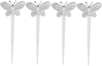 تغريسات شفافة لتزيين المشروبات والحلويات على شكل ف...