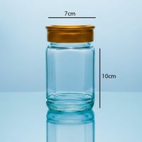 برطمان عسل زجاجي مربع