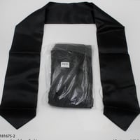 وشاح تخرج ساده ابيض و اسود قابل للطباعة بعدة مقاسا...