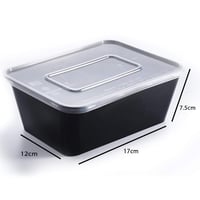 علب ميكرويف بلاستيك أسود