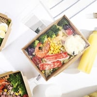 حافظة طعام 17*12*4.5 سم ورقية