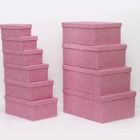 طقم علب هدايا خيش بعدة الوان