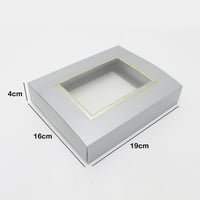 علبة تغليف ورقية مع نافذة شفافة