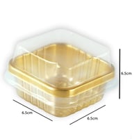 علب توزيعات ذهبيه مع غطاء شفاف