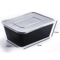 علب ميكرويف بلاستيك أسود