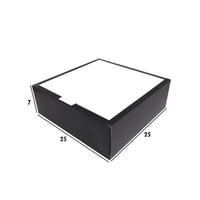 علب ورقية بغطاء 25*25*7 سم بعدة الوان