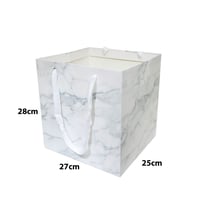 أكياس ورقية فاخرة مربعة بعدة الوان 25*27*28سم