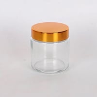 علب بخور زجاج غطاء ذهبي