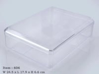 علب أكريليك للحلويات وتمور 24.5 * 18 * 6.5 سم