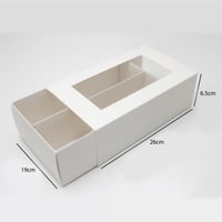 علب كيك ورقية سحاب مقسمة