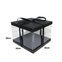 بوكسات كيك ورقية فاخرة شفافة