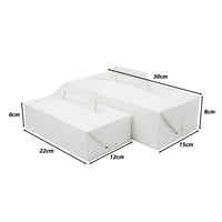 علب ورقية ابيض بمكسة بعدة مقاسات